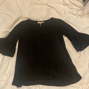 Black No Comment Blouse